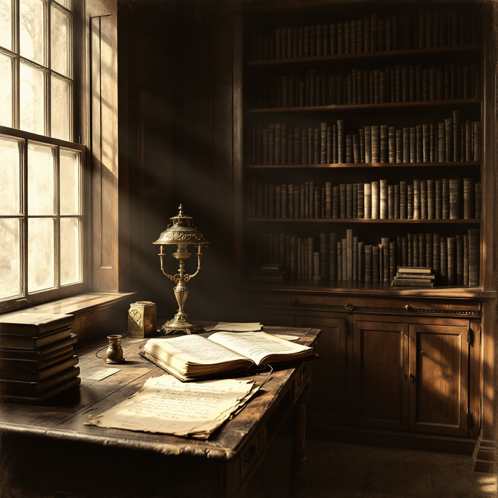 Historical investigation photograph - The Inkless Ledger: A Discovery at Winchester House Library *Archive Reference ...