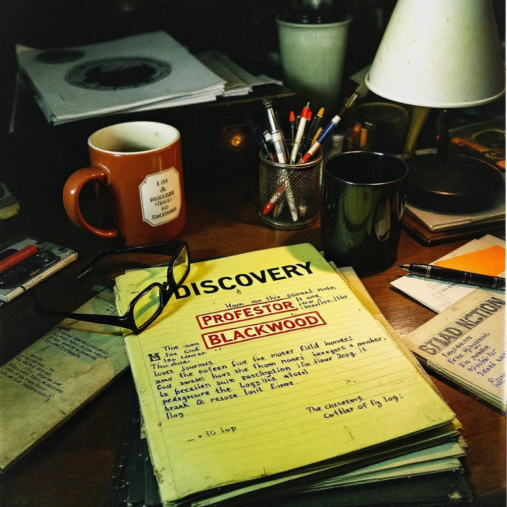 Historical investigation photograph - From Professor Blackwood's Field Notes (dated February 16, 2025) > "The phenome...