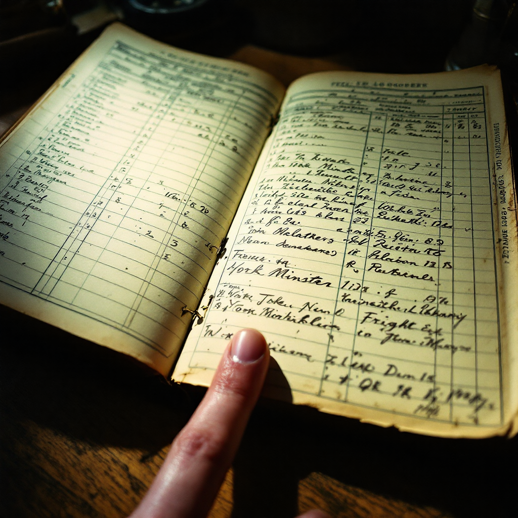 Historical investigation photograph - June 1, 2026 — County Records Office, rear annex, 2:14 PM  The last entry in the...